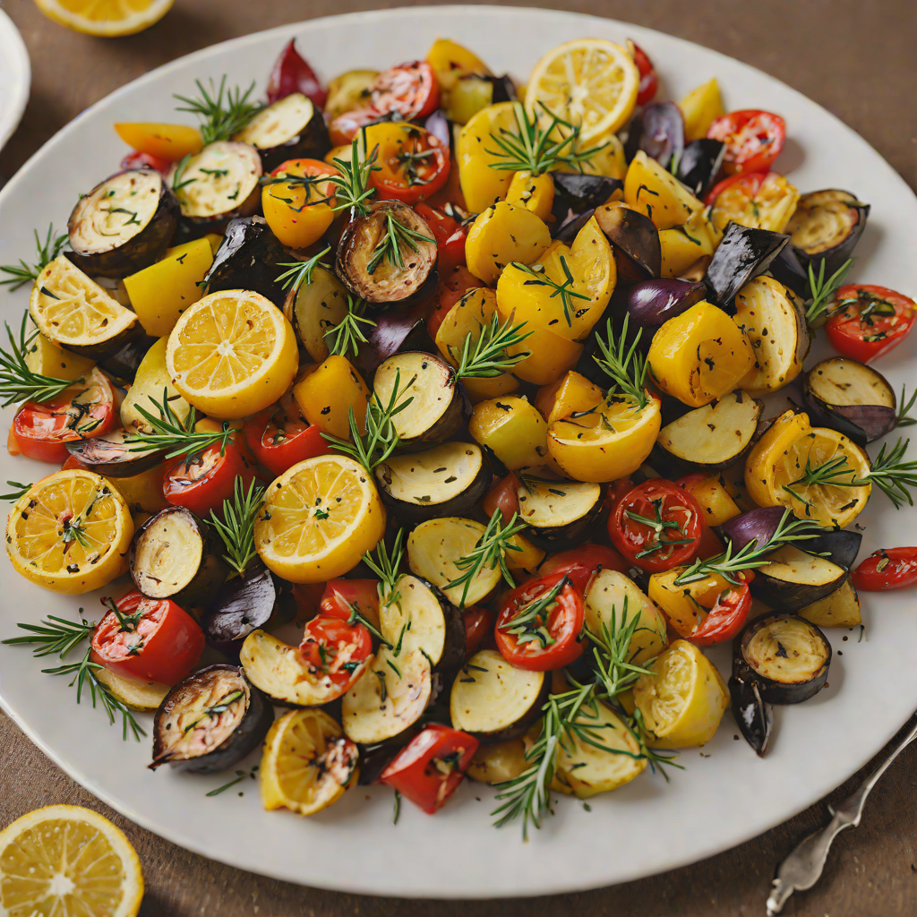 Lemon-Rosemary Roasted Mediterranean Vegetables