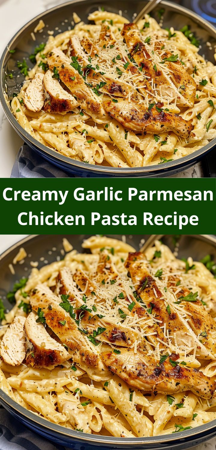 Lemon-Herb Chicken Pasta with Creamy Garlic Sauce