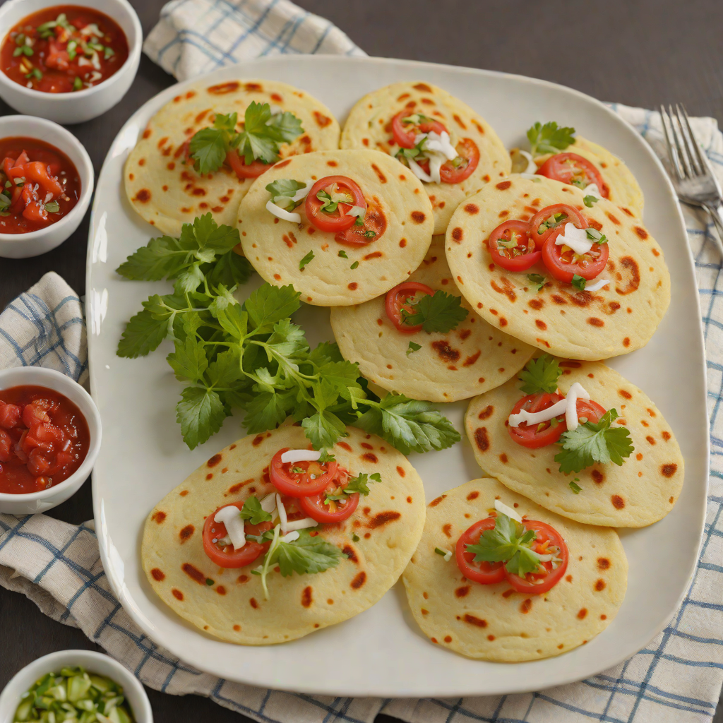 Pan-Fried Pupusas with Tomato Curtido