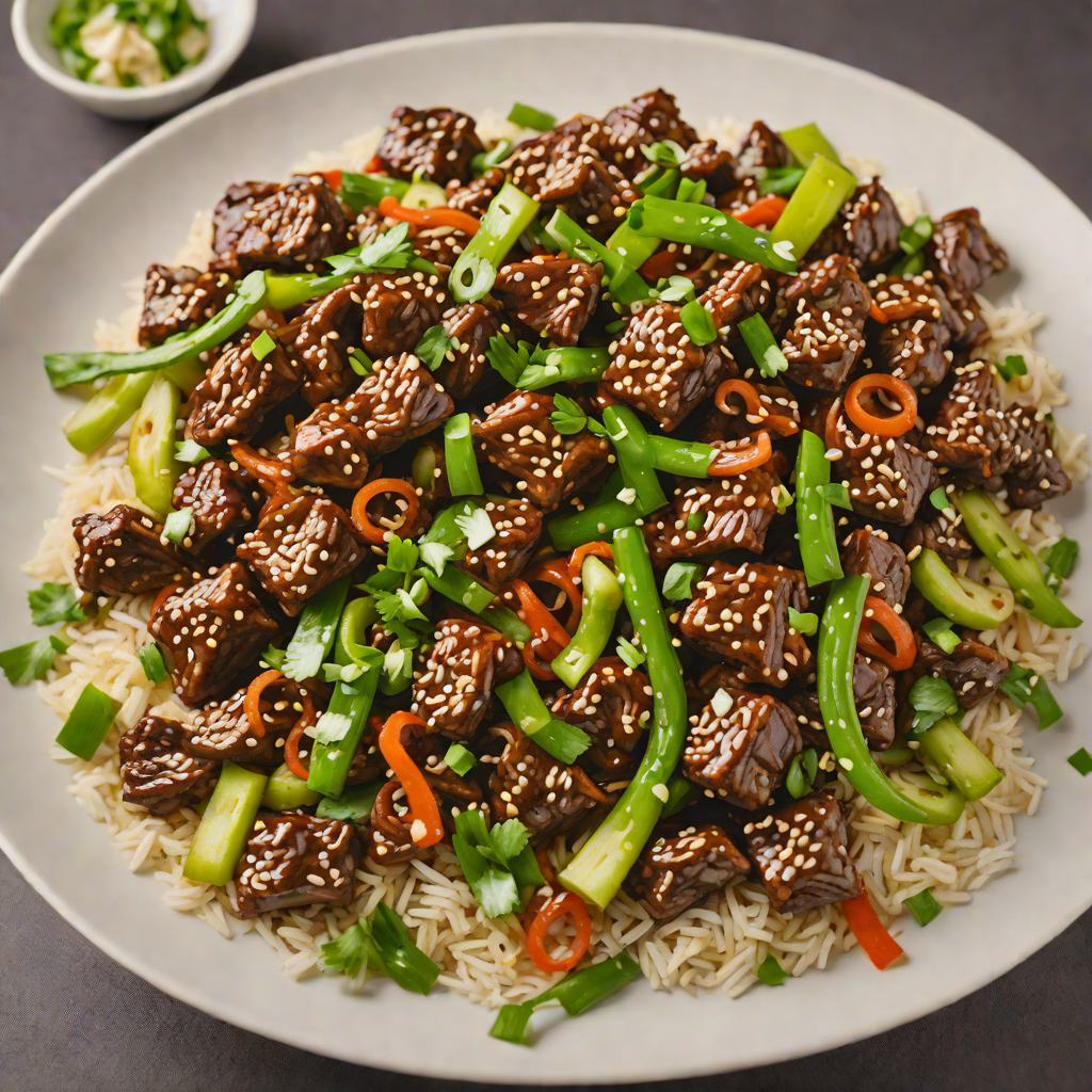 Mongolian Beef Stir-Fry with Garlic and Scallions