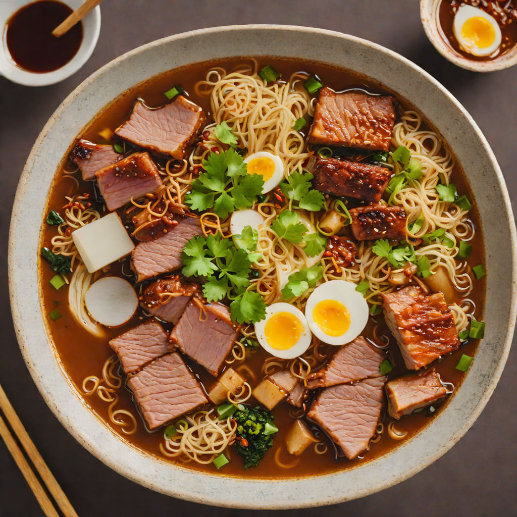 Spicy Miso-Ginger Ramen with Braised Pork Belly