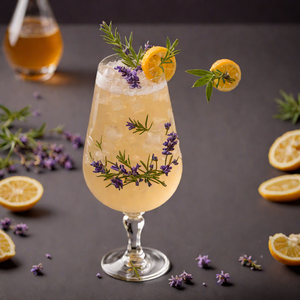 Shaken Honey-Lavender Fizz