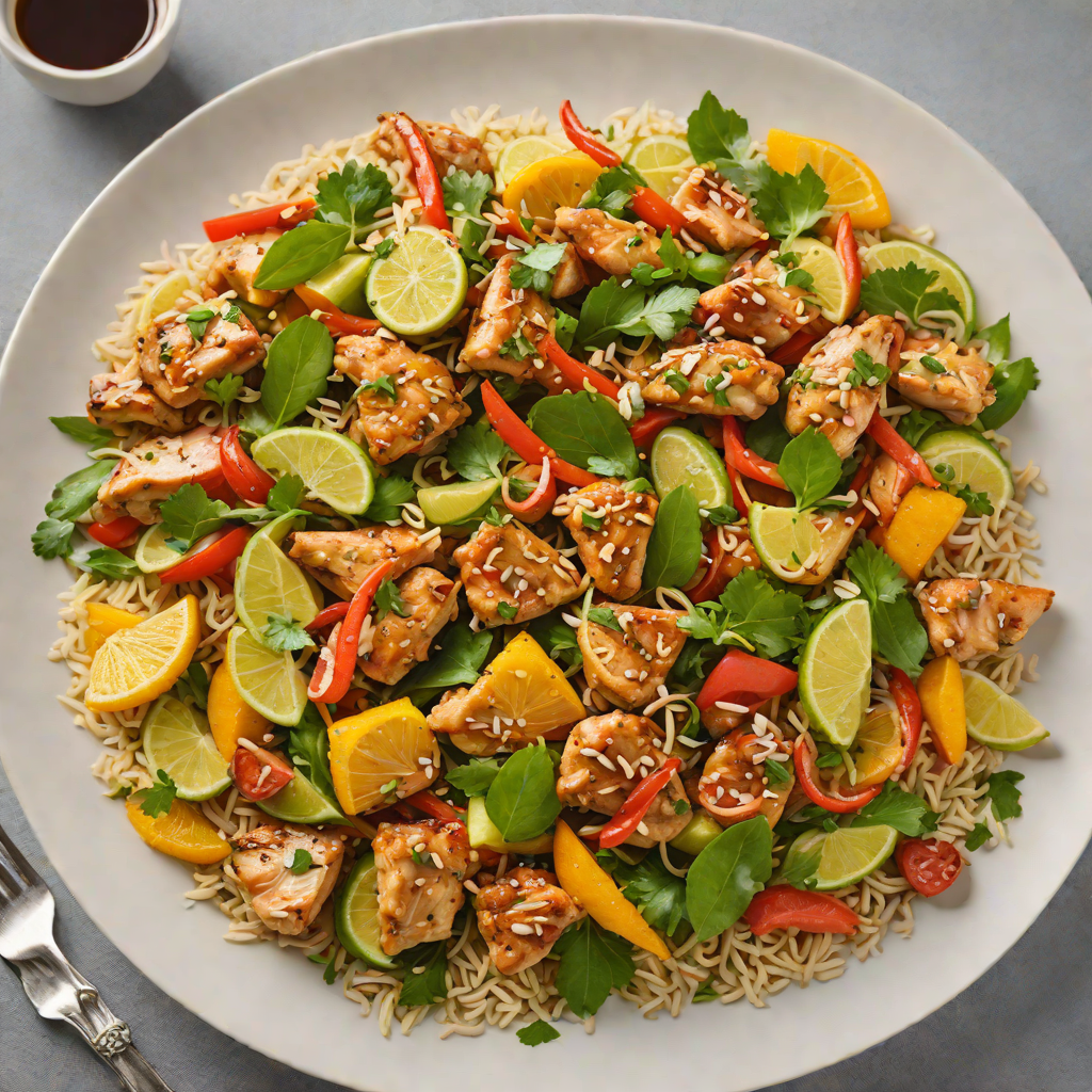 Citrus-Spiced Chicken Stir Fry with Ginger and Garlic