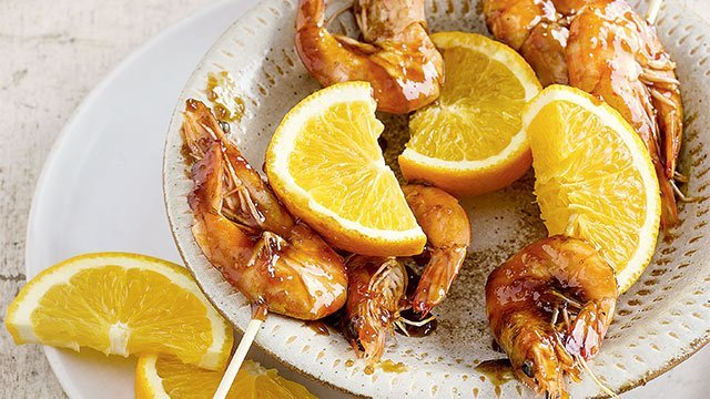 Serious Shrimp Skewers with Tamarind Glaze