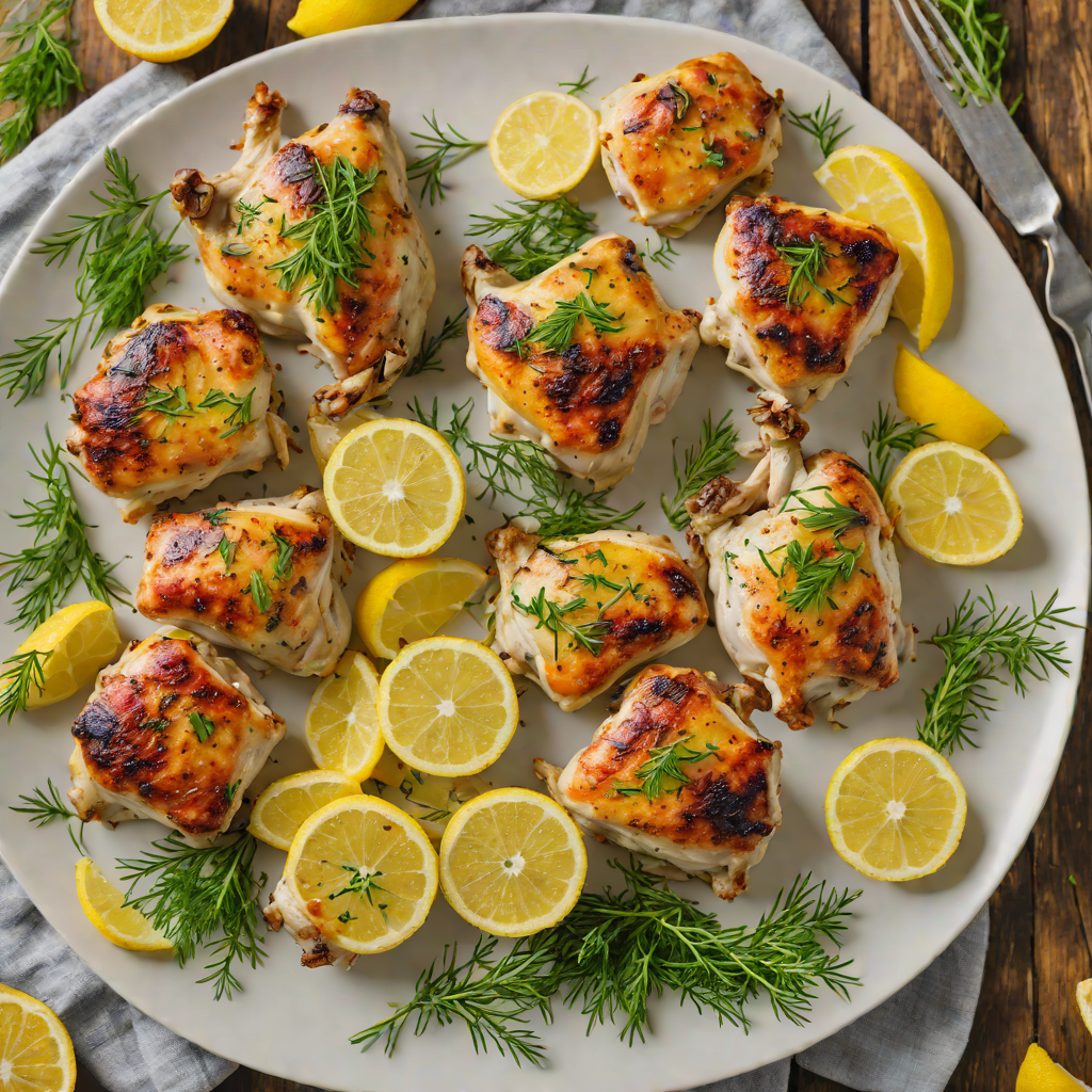 Sheet Pan Lemon-Dill Roasted Chicken Thighs