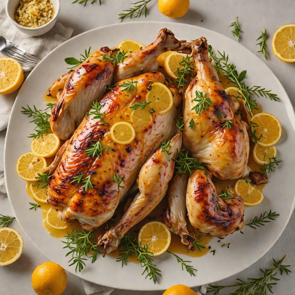Citrus-Glazed Roasted Chicken with Garlic and Thyme