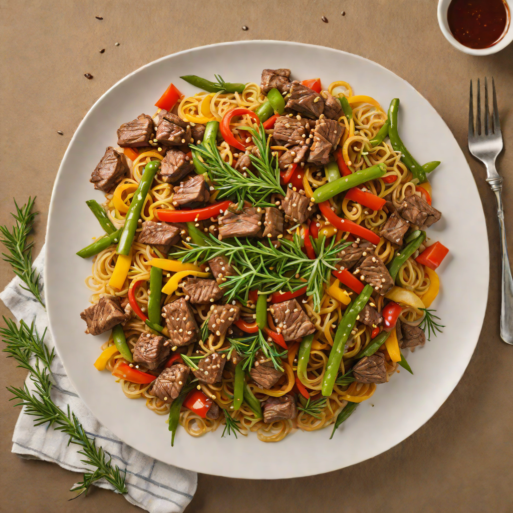 Tibs Stir-Fry with Rosemary and Berbere Beef