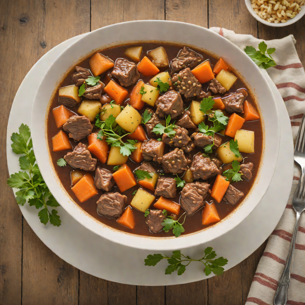 Low-Heat Slow Cooker Beef Stew with Root Vegetables