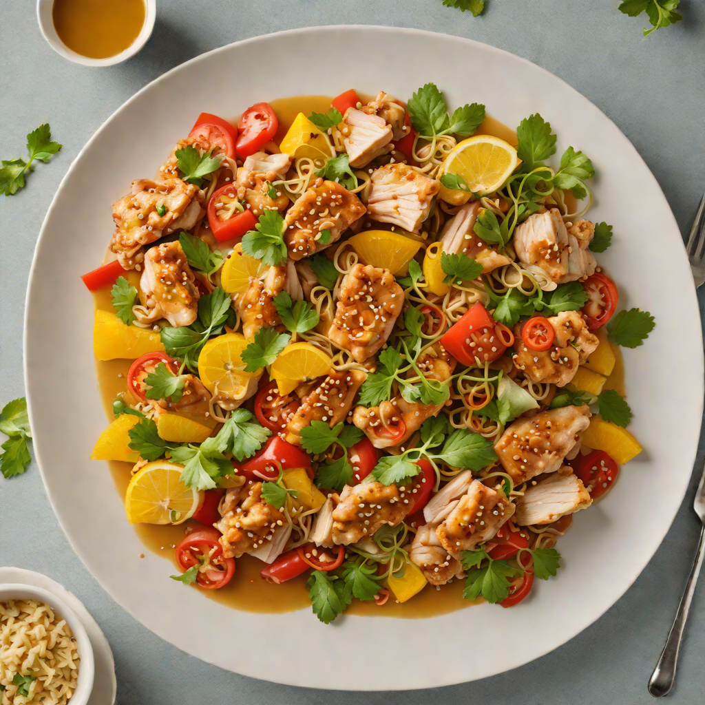 Quick Stir-Fried Chicken with Citrus-Ginger Sauce