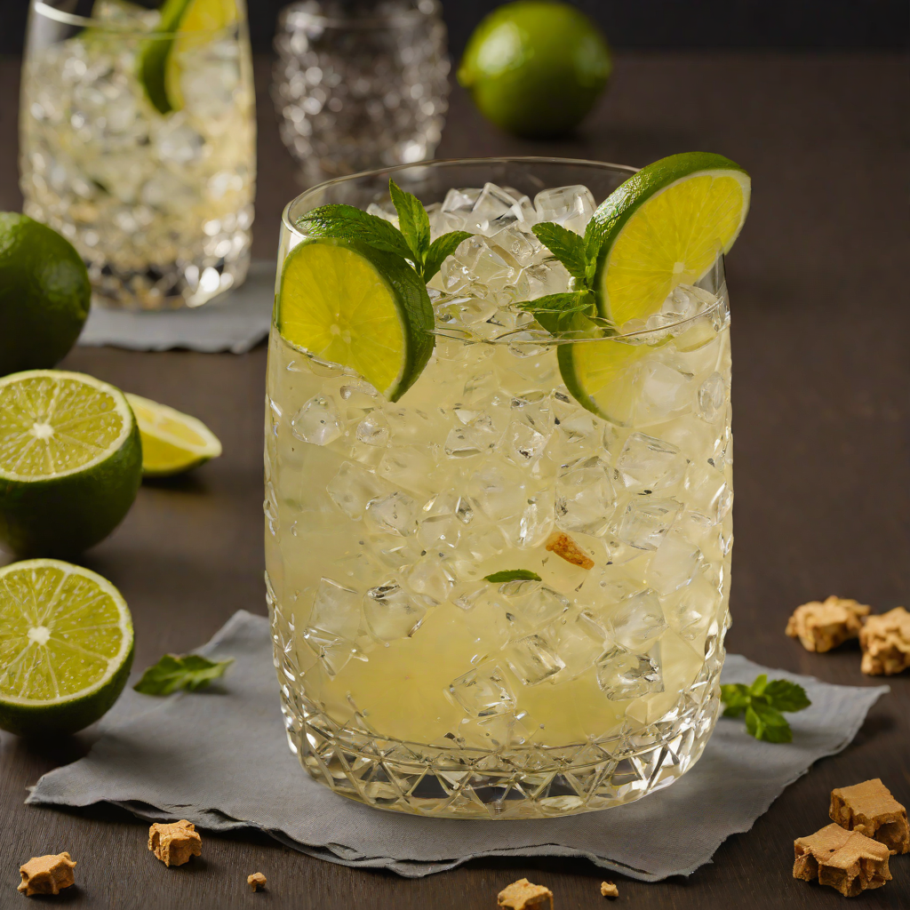 Ginger-Lime Spiced Rum Collins