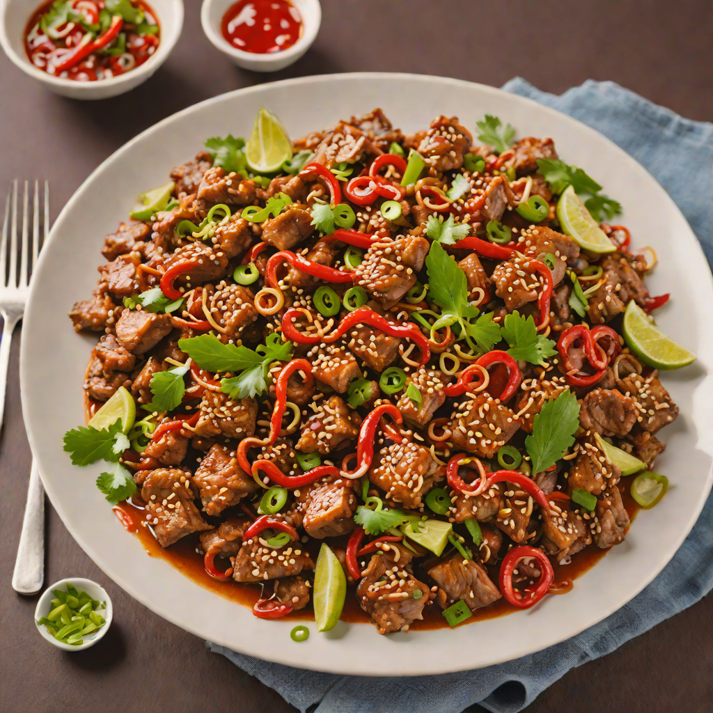 Spicy Demon King’s Stir-Fried Pork with Garlic and Chili