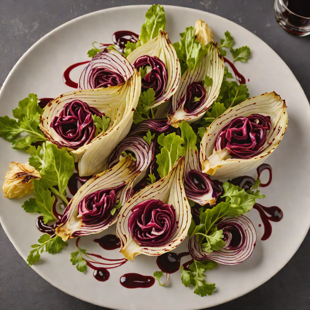 Braised Radicchio and Endive with Balsamic Reduction