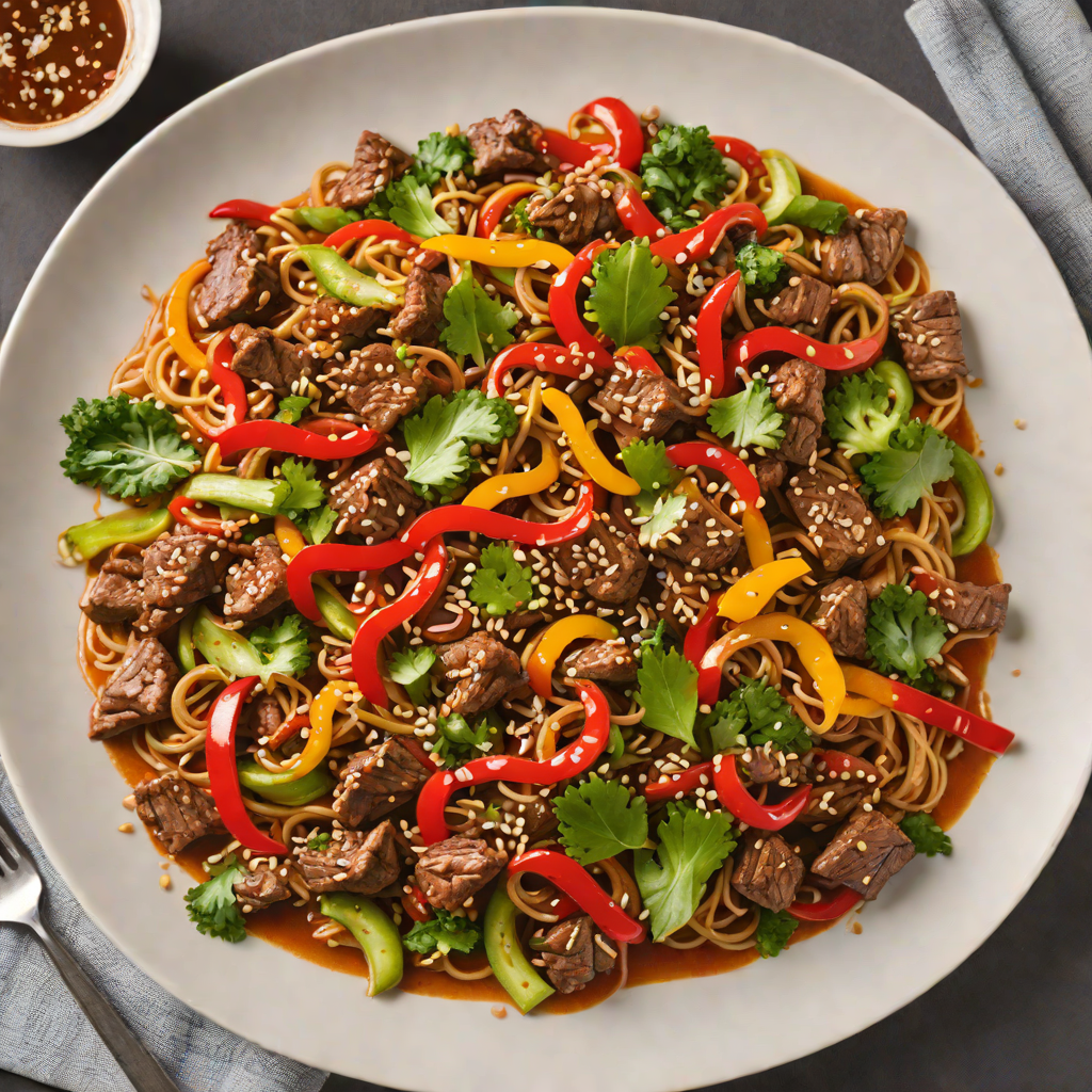 Spicy Demon Flame Beef Stir-Fry with Chili and Garlic