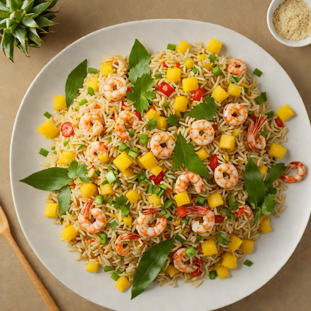 Tiki-Style Pineapple Fried Rice with Shrimp