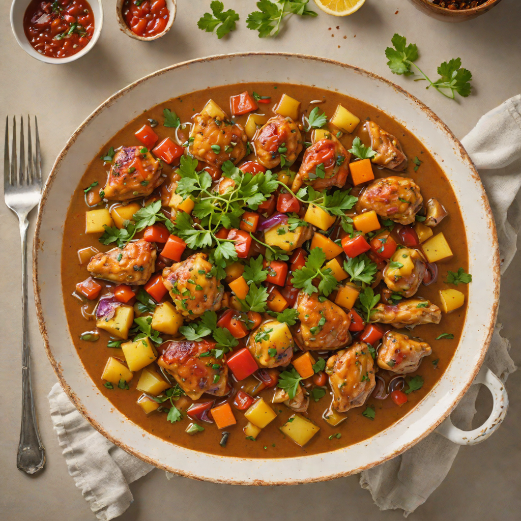One-Pot Demon King Spiced Chicken Stew