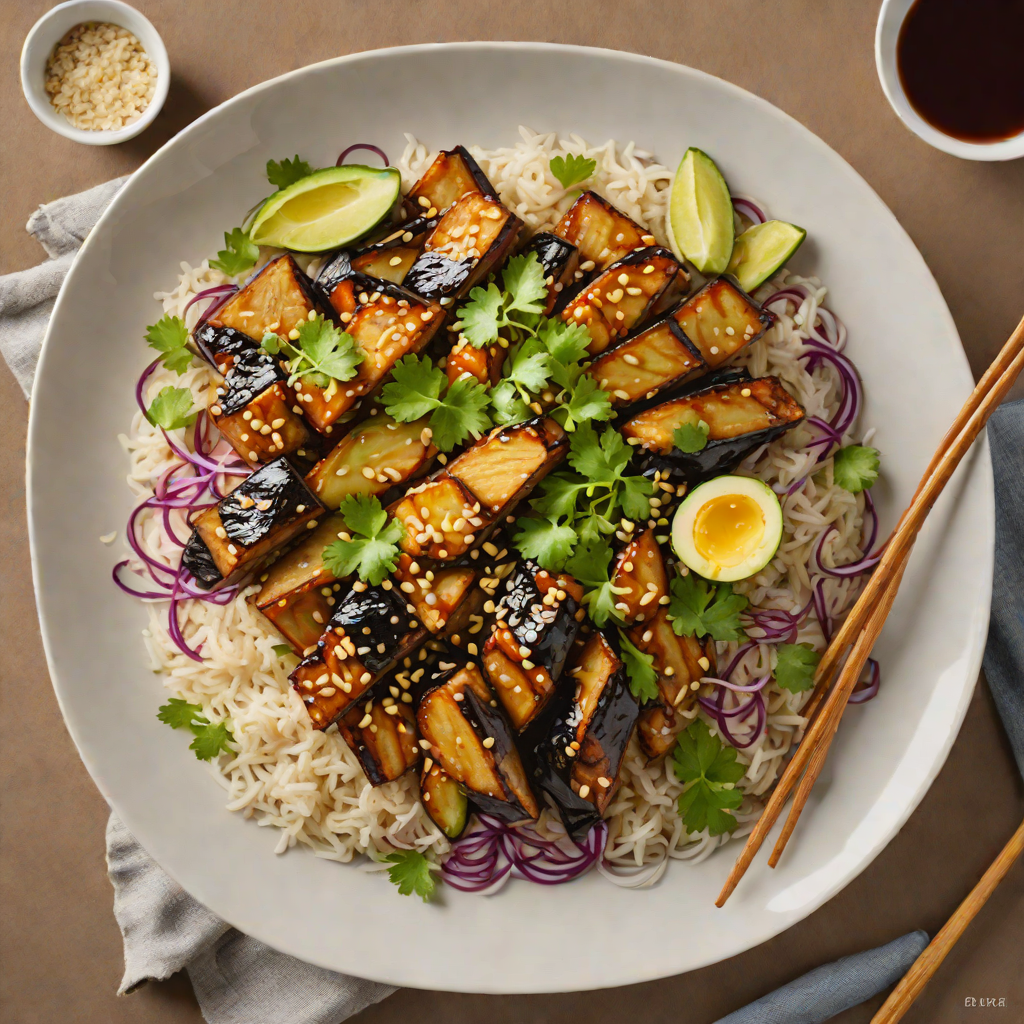 Ginger-Infused Miso Eggplant Donburi