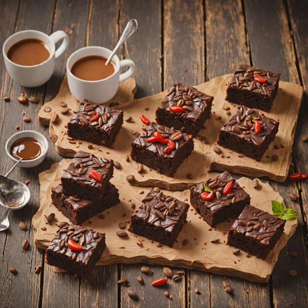 Chocolate-Chili Bean Brownies with Espresso