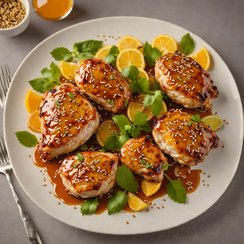 Citrus-Honey Glazed Chicken with Toasted Sesame