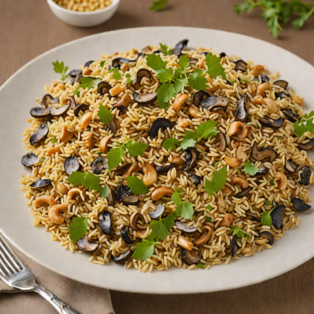 Northern Pine Nut and Wild Mushroom Pilaf