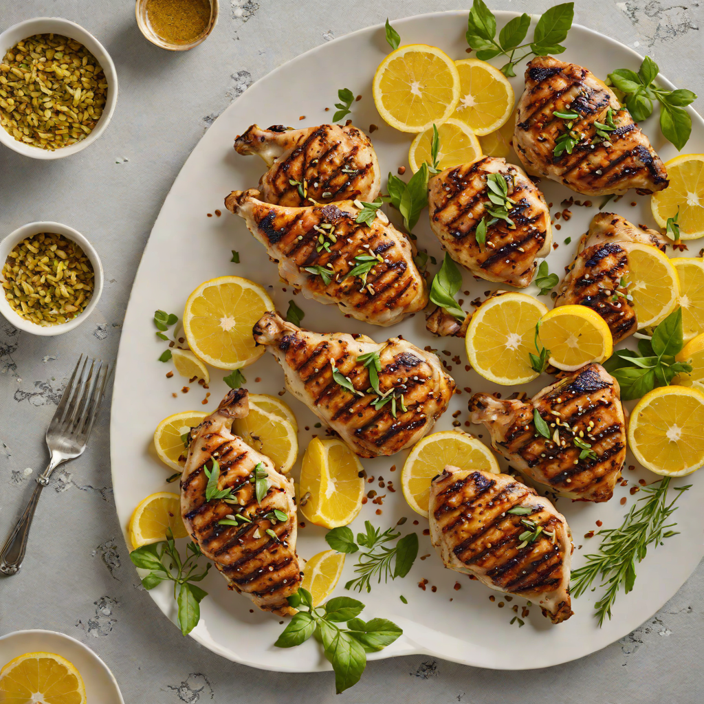 Grilled Citrus-Marinated Chicken Thighs with Za’atar