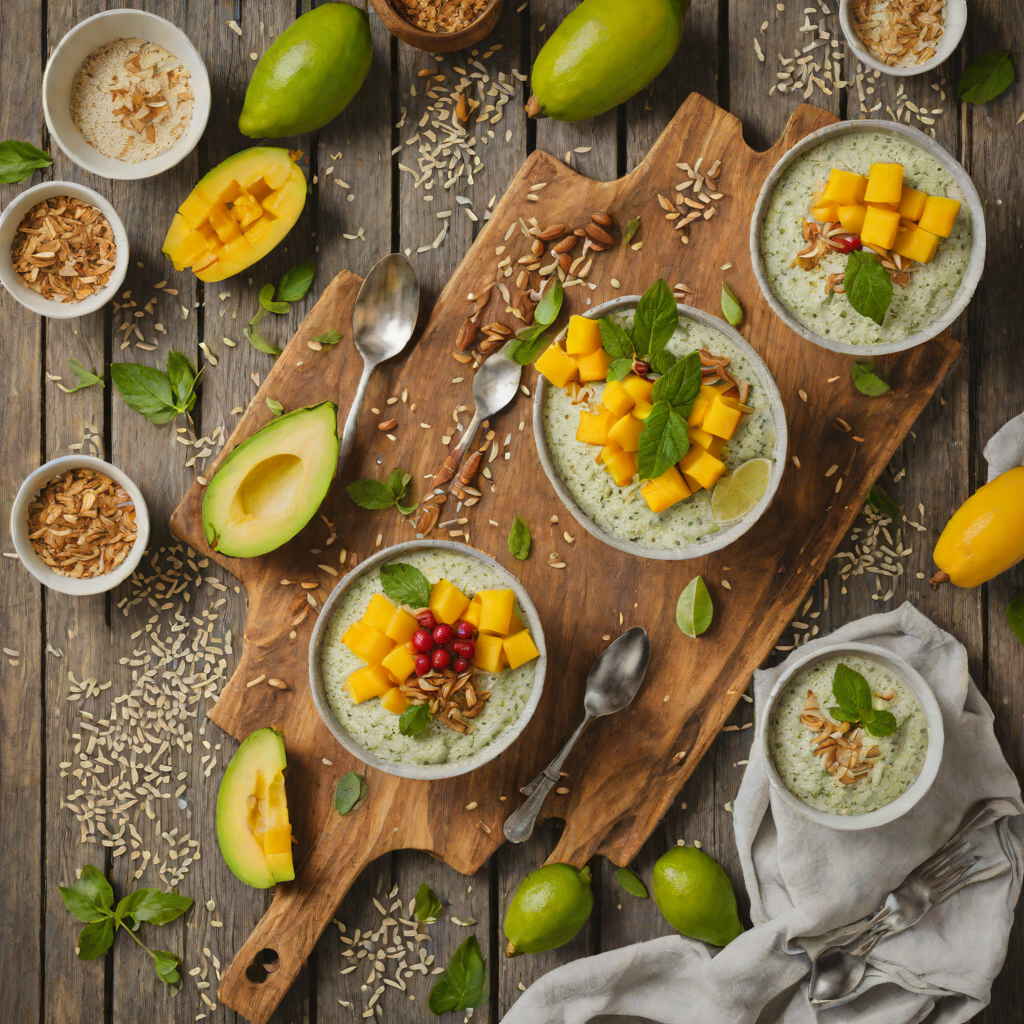 No-Bake Mango Chia Pudding with Coconut and Lime