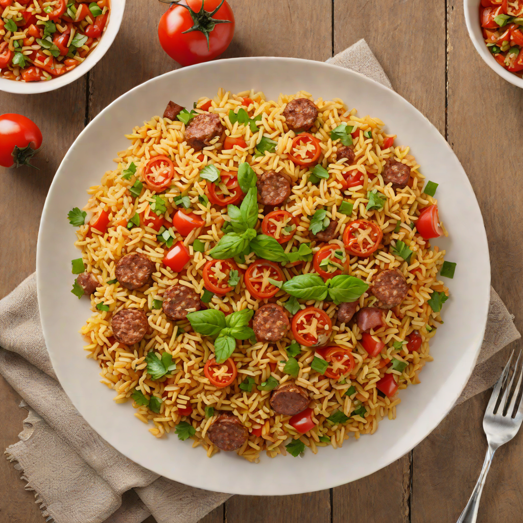 One-Pot Spicy Tomato and Sausage Rice
