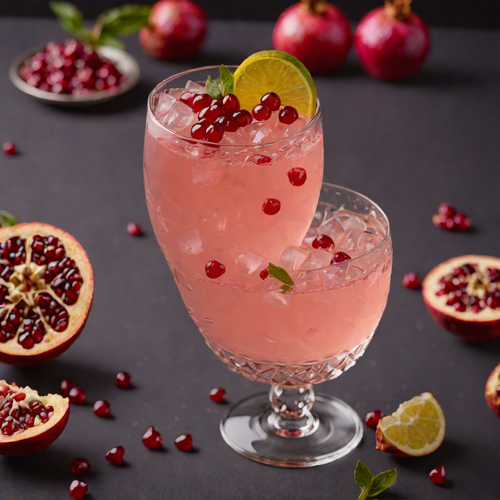Portuguese Pomegranate Gin Fizz