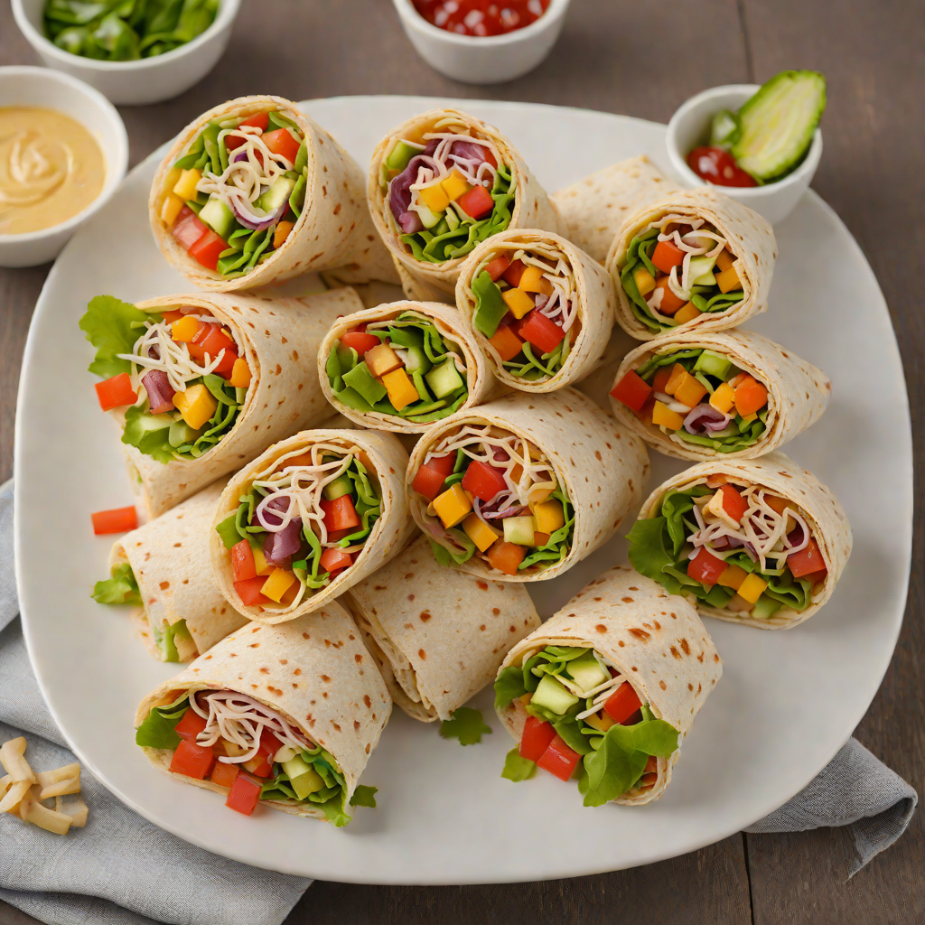Savory Veggie-Stuffed Mini Sandwich Wraps