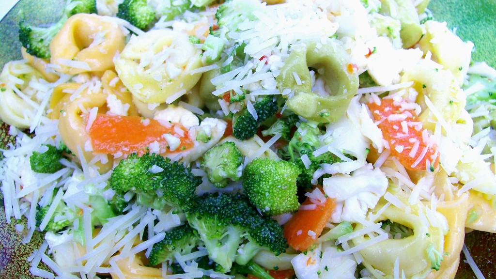 Confetti Veggie Pasta Salad with Lemon-Herb Dressing