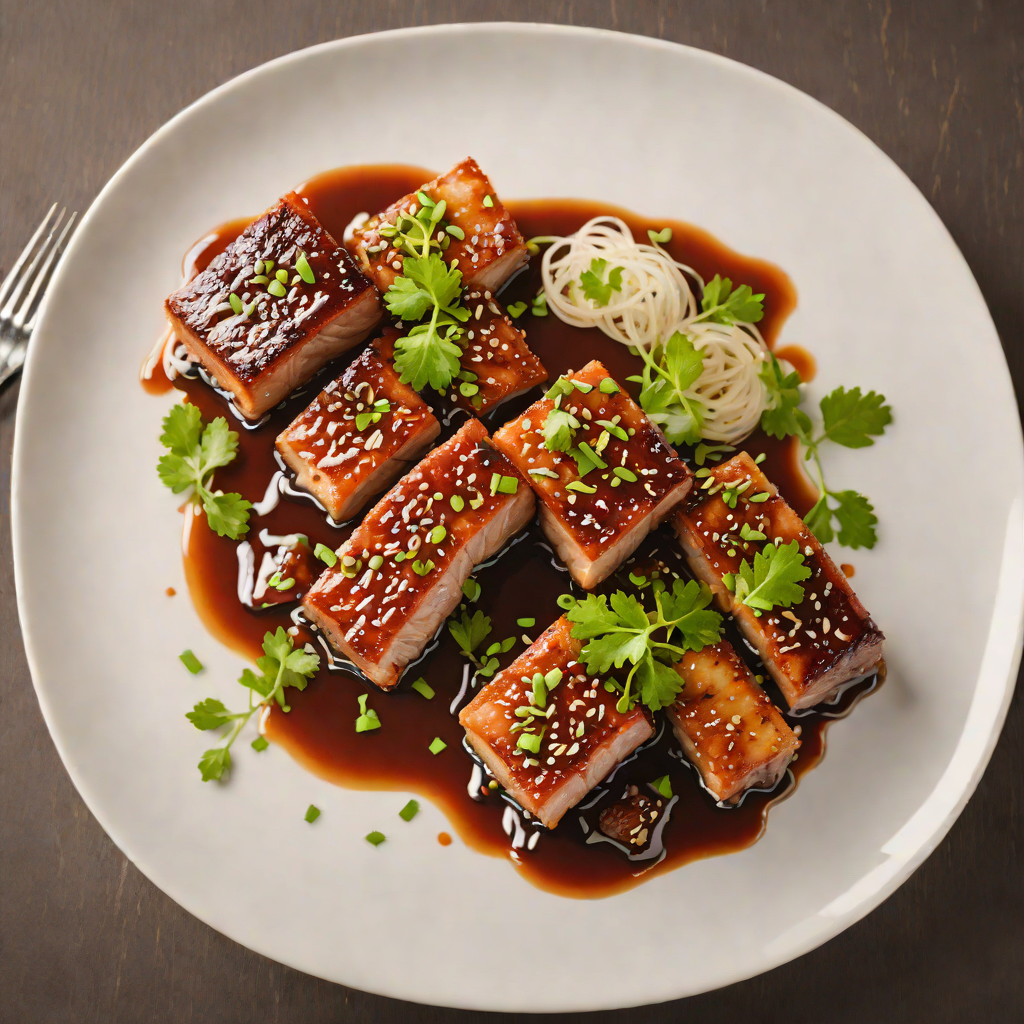 Sautéed Pork Belly with Garlic and Soy Glaze