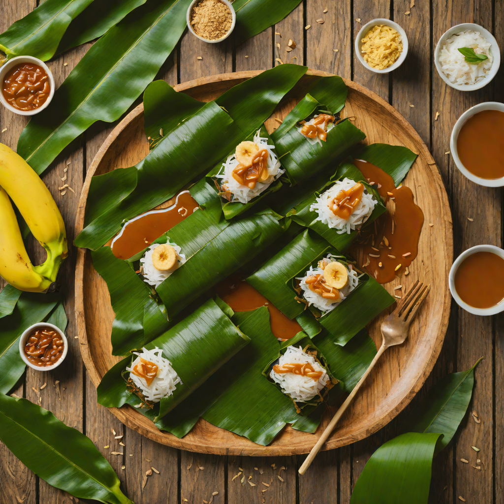 Banana Leaf-Wrapped Biko with Coconut Caramel