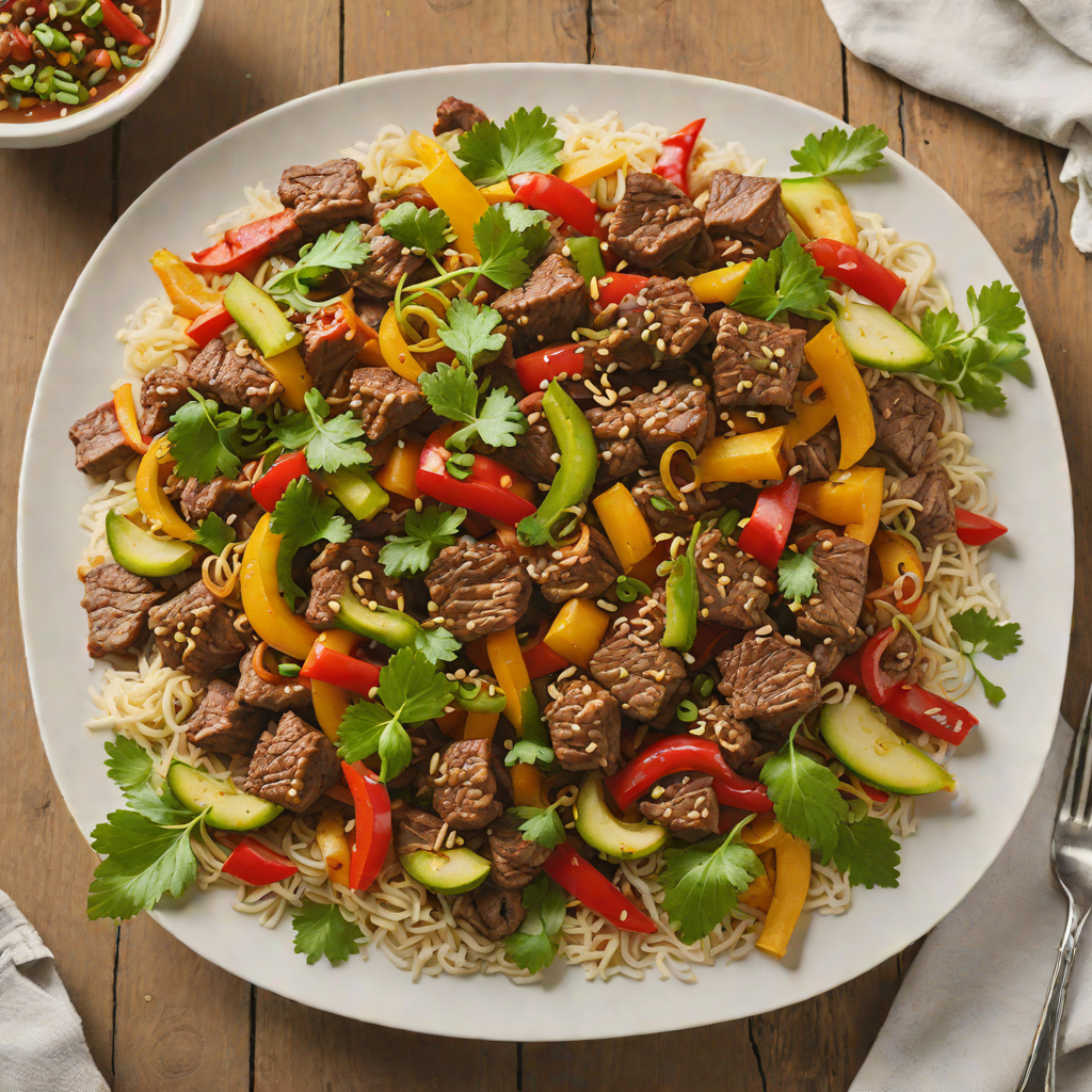 Herbal Bitters-Infused Spiced Beef Stir Fry