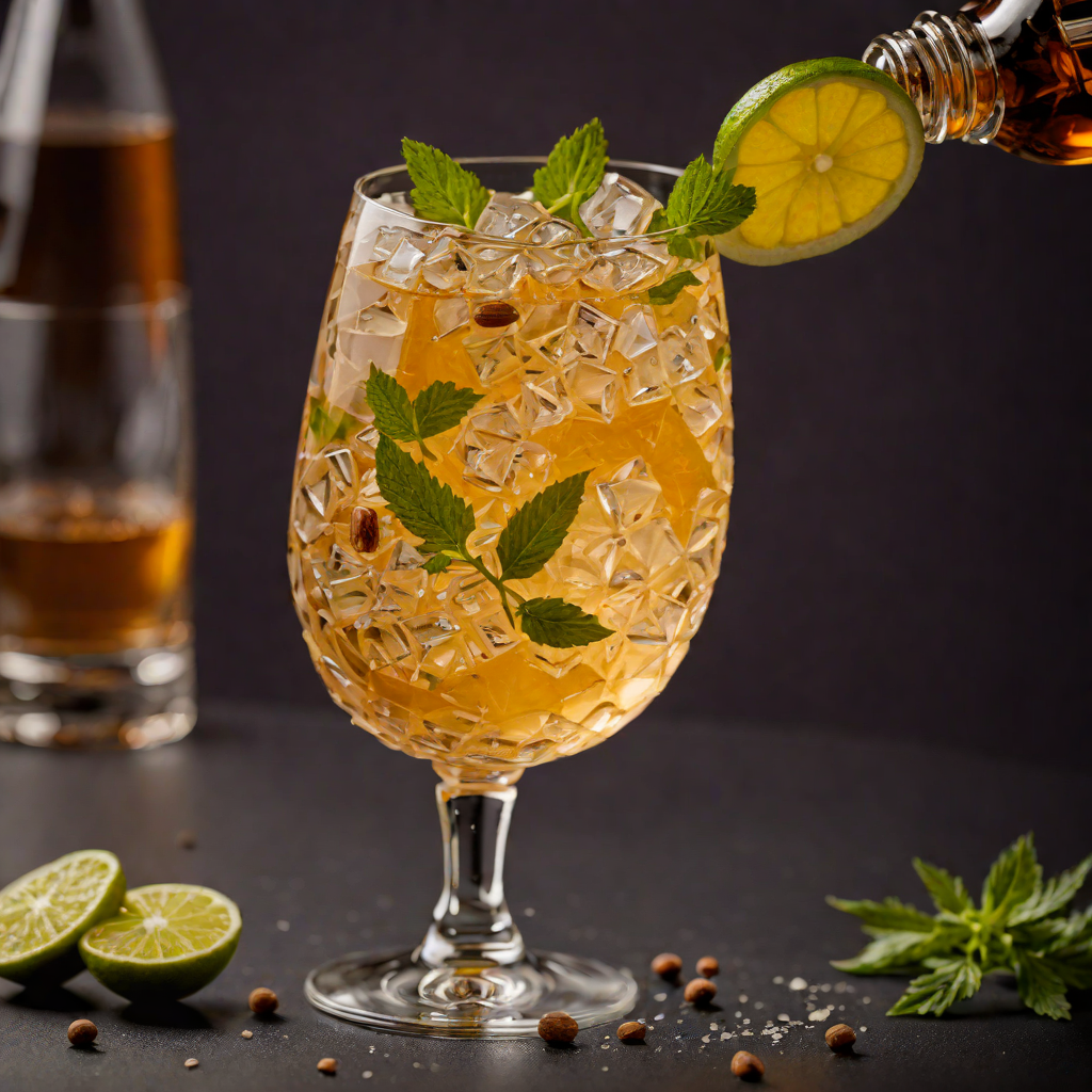 Quinine-Infused Cocktail with Aromatic Herbal Bitters