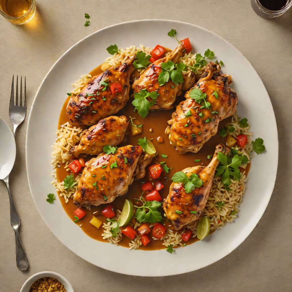 Spiced Gold Rum-Braised Caribbean Chicken