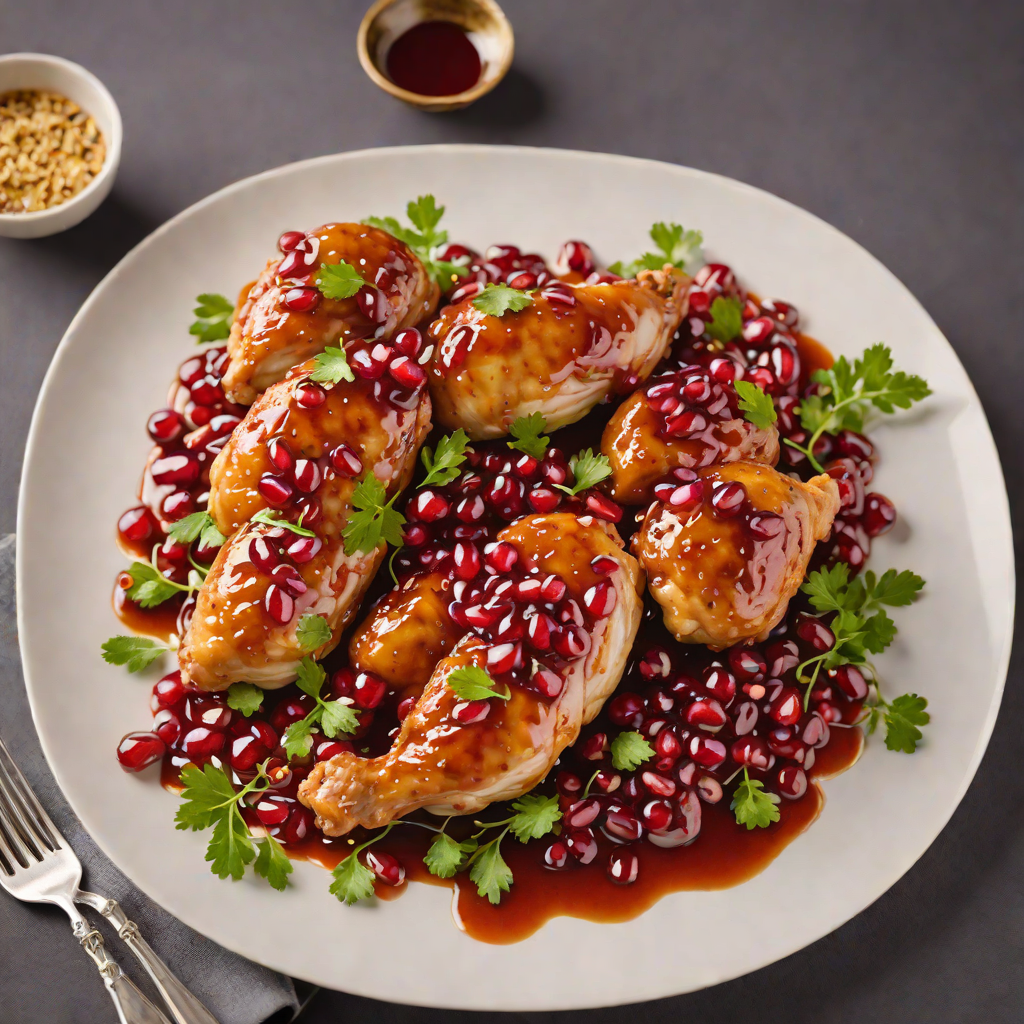 Sautéed Chicken with Tangy Pomegranate Glaze