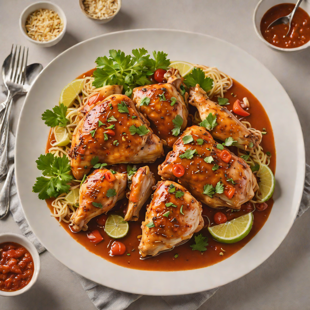 Slow Cooker Portuguese-Style Chicken with Piri Piri Sauce