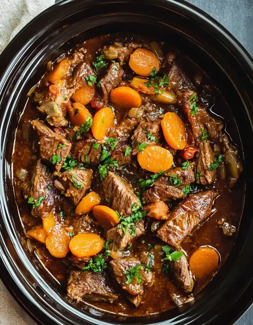 Slow Cooker Moroccan-Spiced Lamb and Apricot Tagine