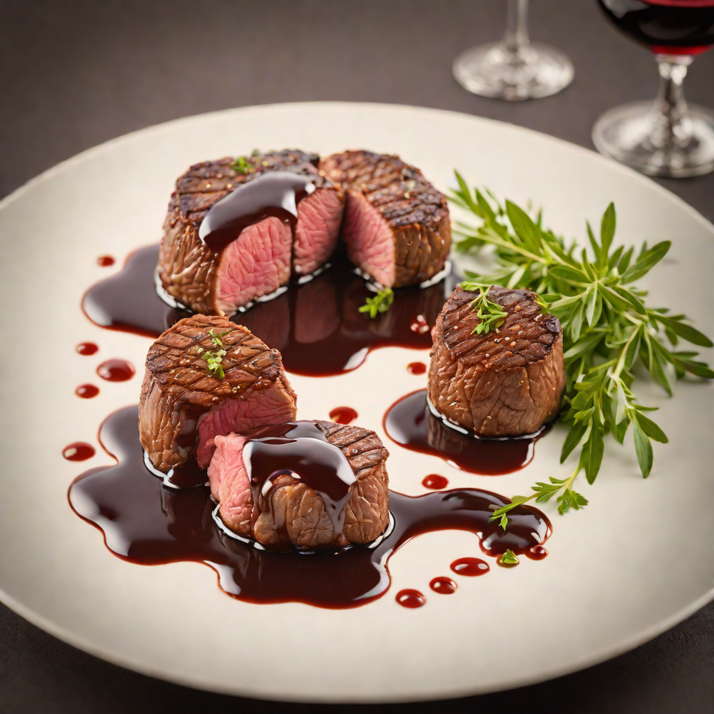 Pan-Seared Filet Mignon with Red Wine Reduction