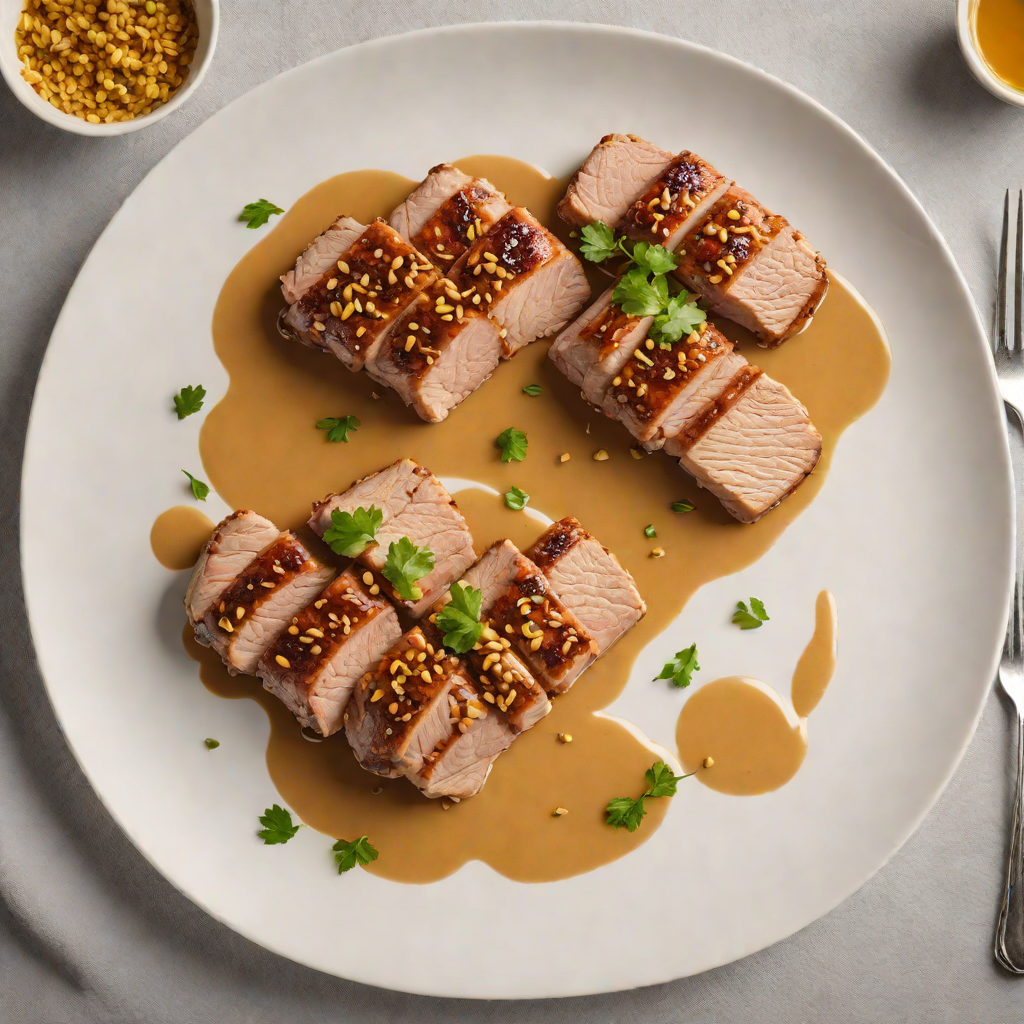 Maple-Glazed Pork Tenderloin with Quebec Mustard Sauce