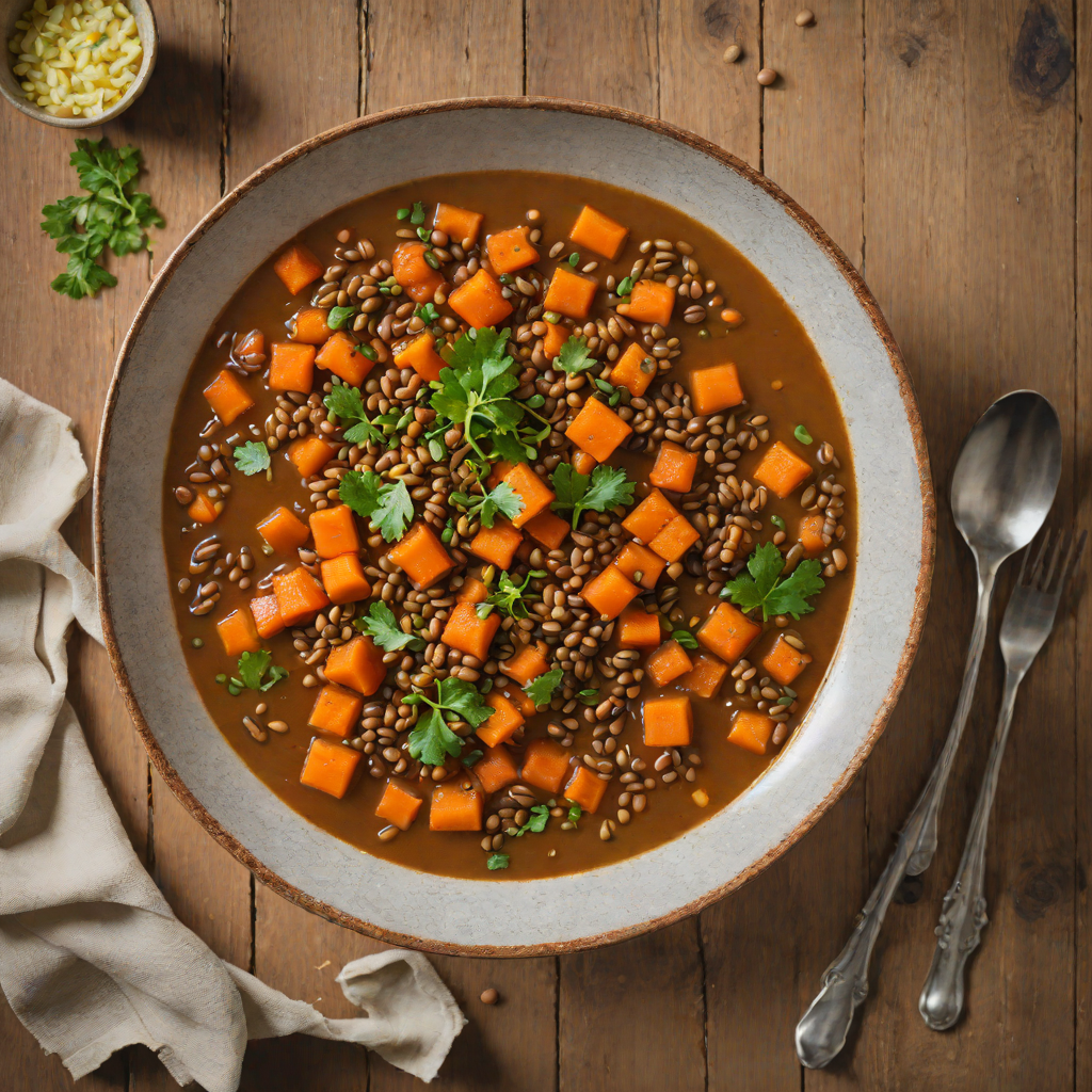 Spiced Maple-Glazed Carrot and Lentil Stew