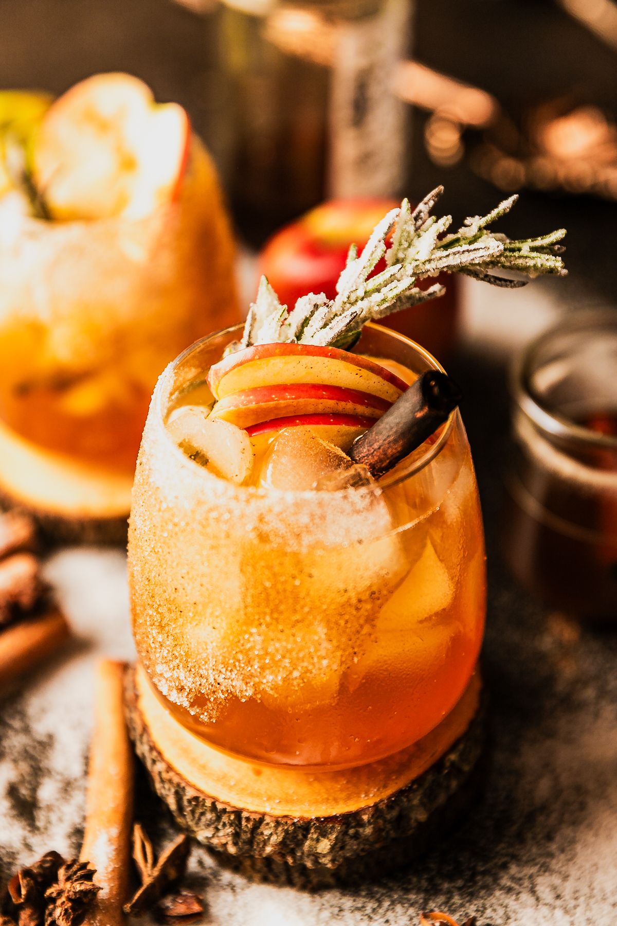 Ginger-Spiced Apple Whiskey Sour