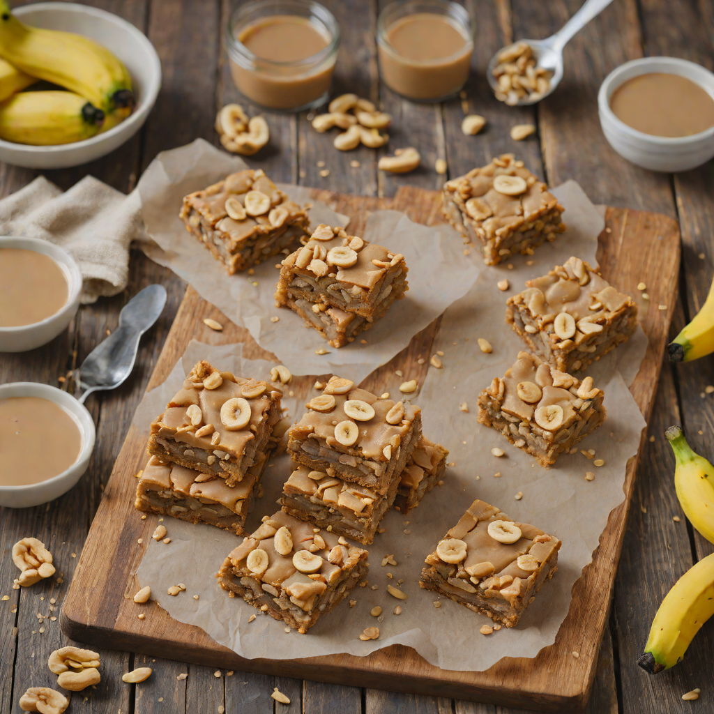 One-Bowl Peanut Butter Banana Cookie Bars