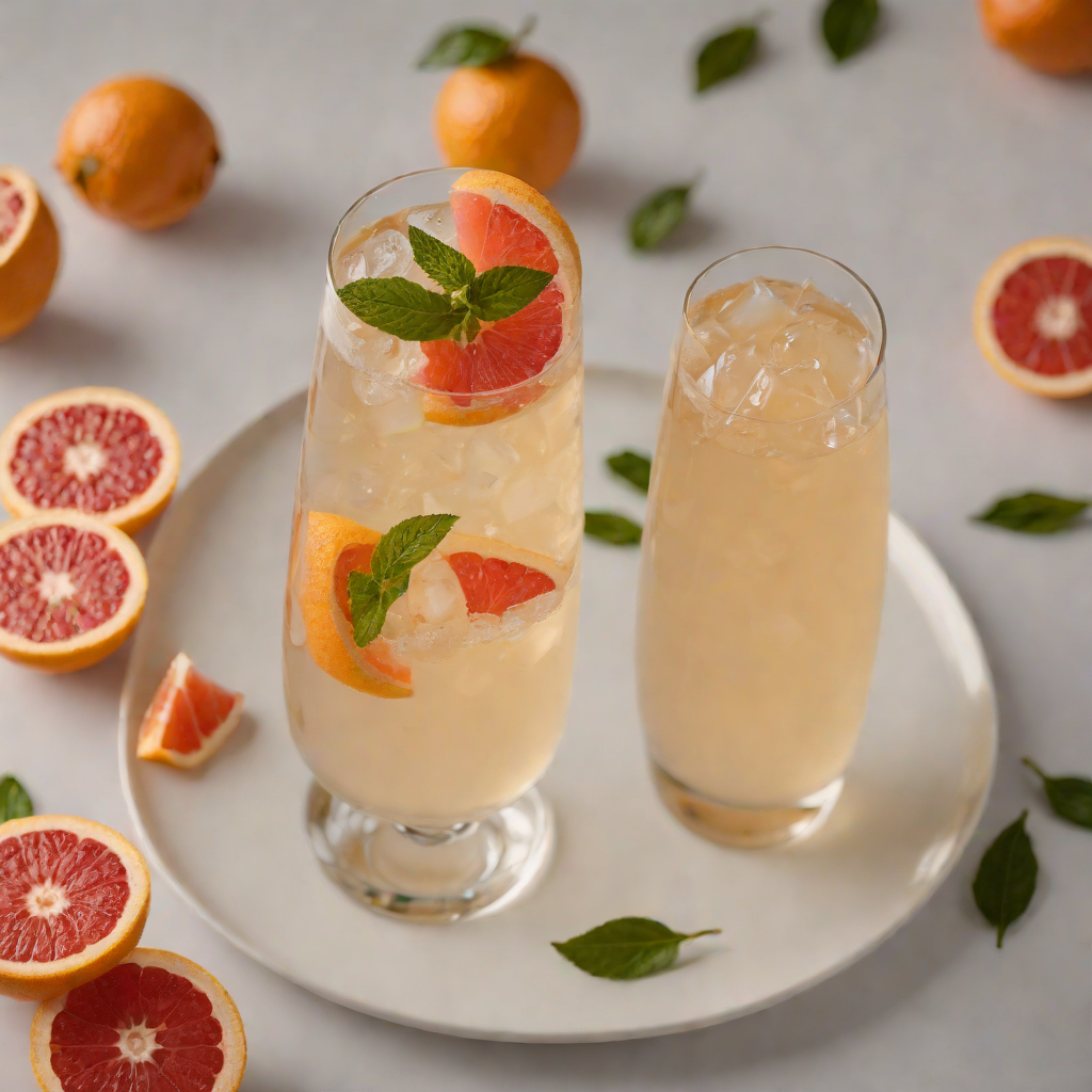 Shaken Grapefruit and Honey Vodka Fizz