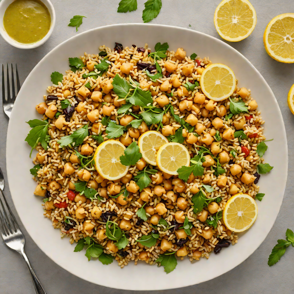 Sautéed Chickpea and Quinoa Bowl with Fresh Lemon Vinaigrette