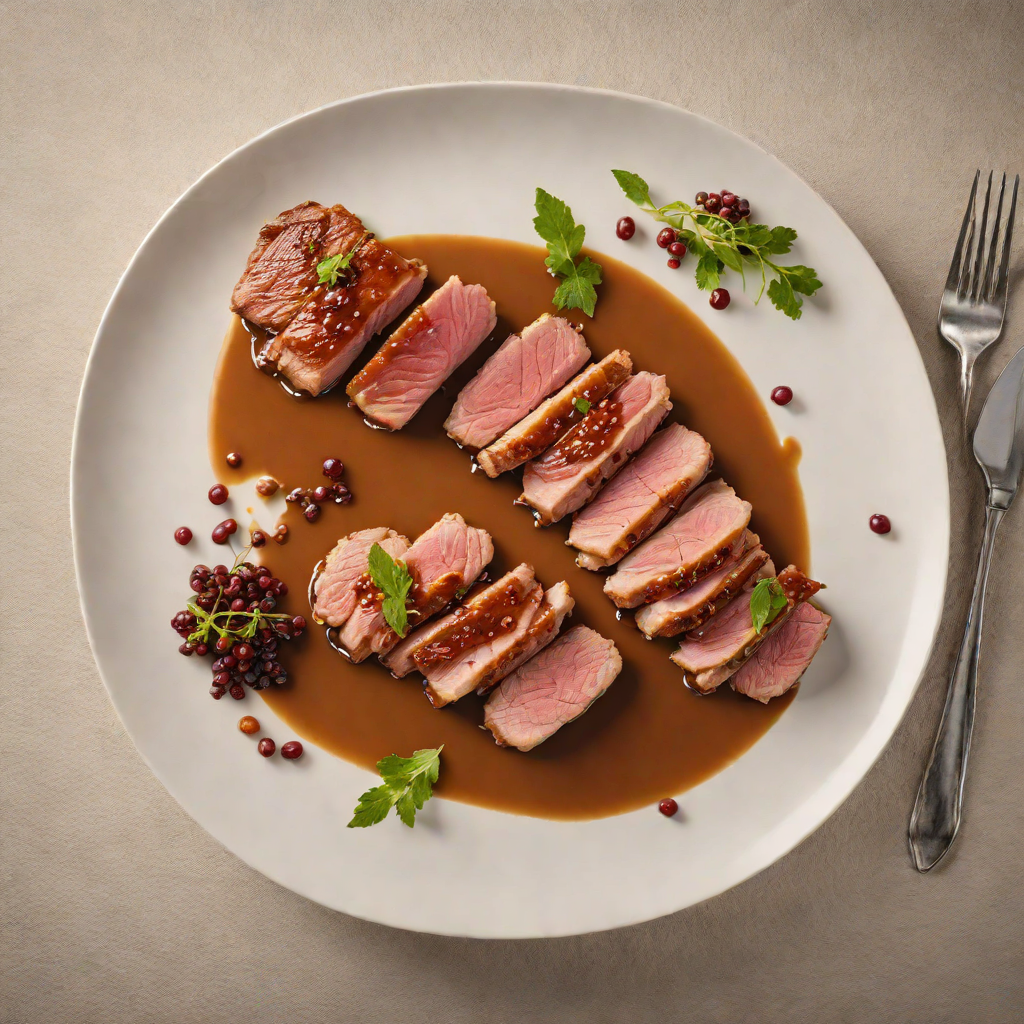 Pan-Seared Duck Breast with Maple and Quebec Peppercorn Sauce