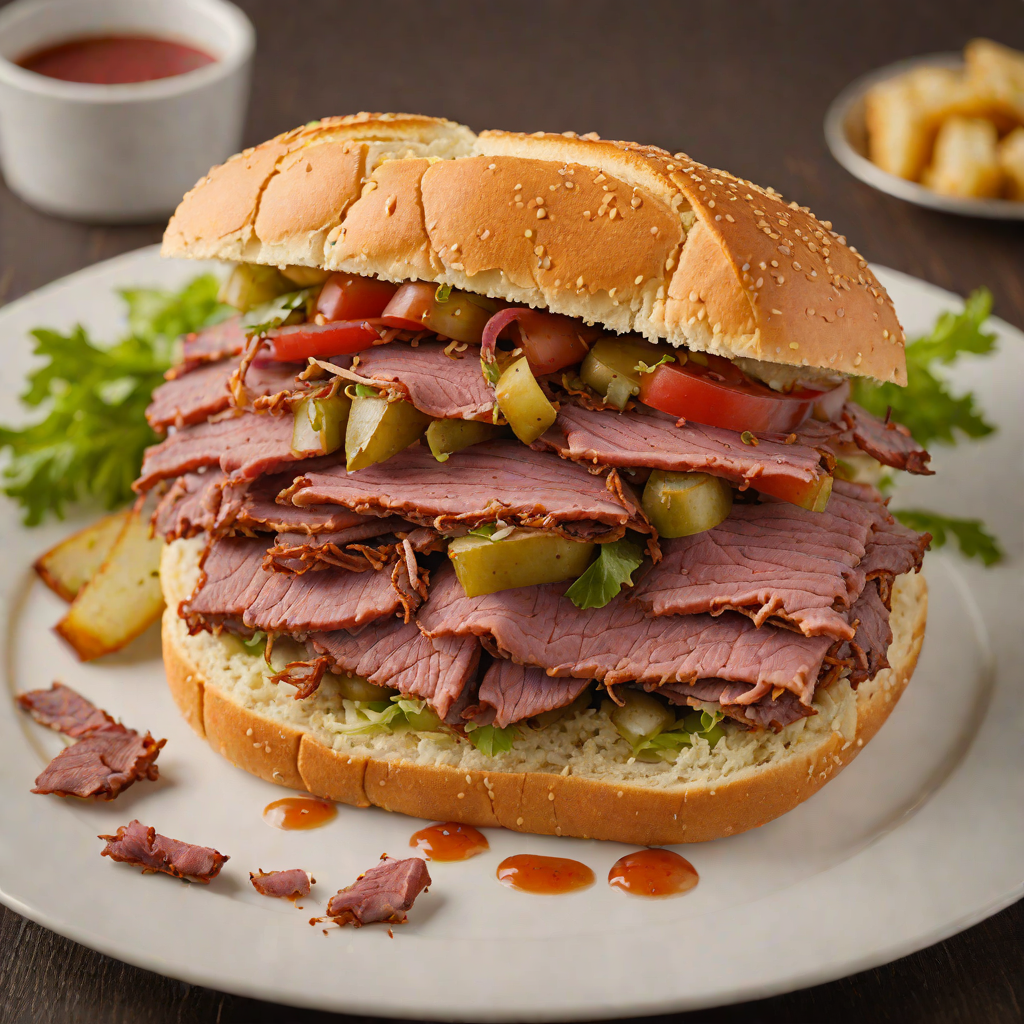 Rustic Montreal-Style Smoked Meat Sandwich