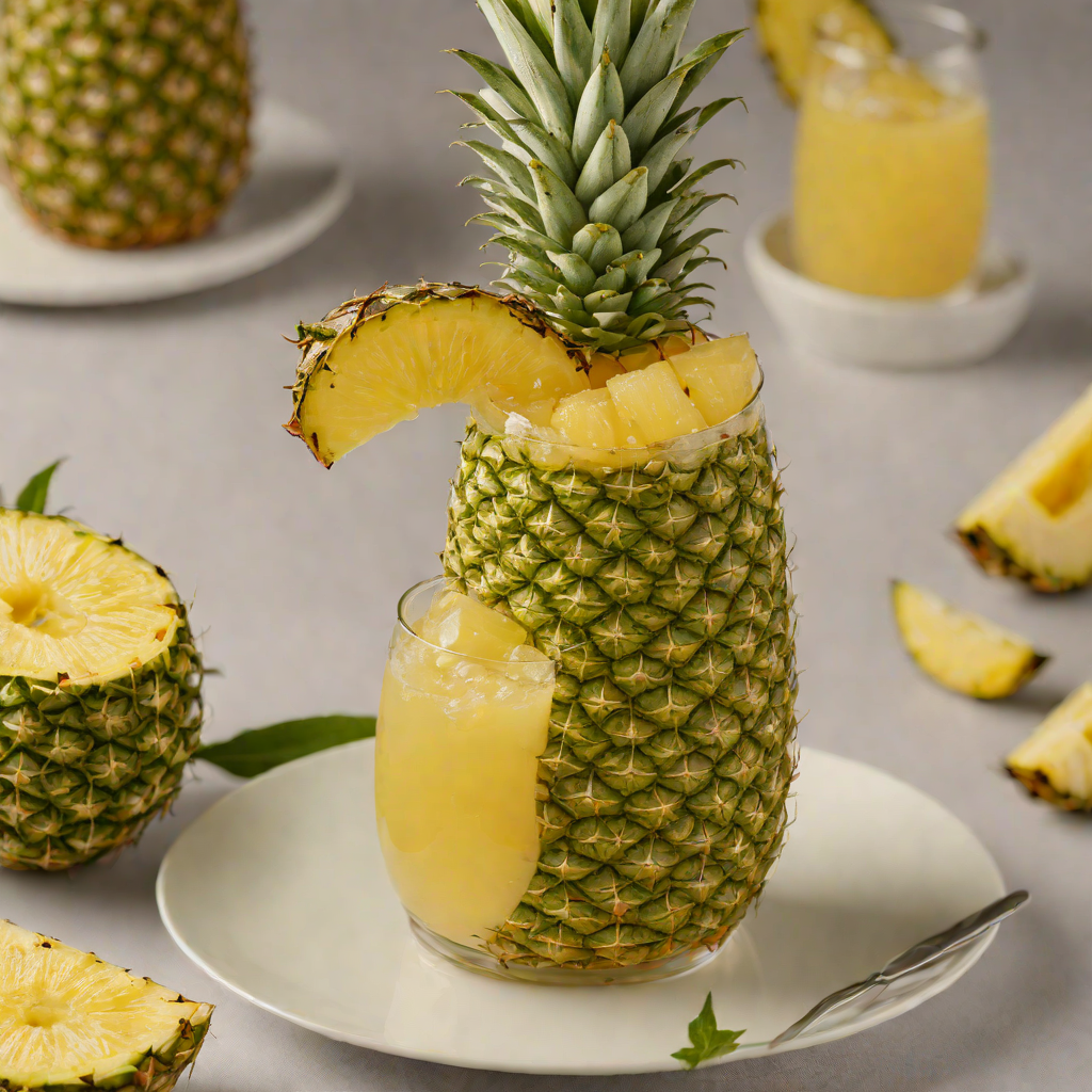 Rum-Infused Pineapple Tiki Cooler