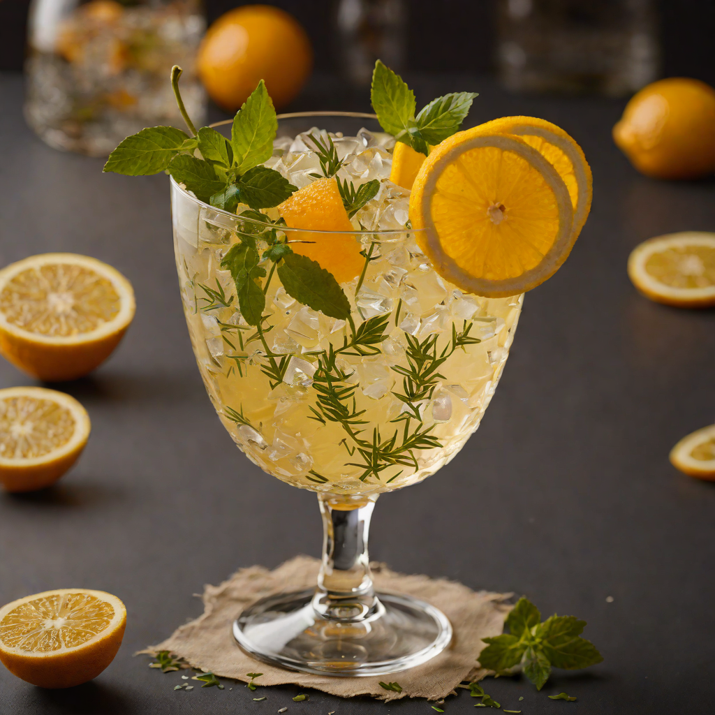 Imbibe-Inspired Citrus and Herb Cocktail
