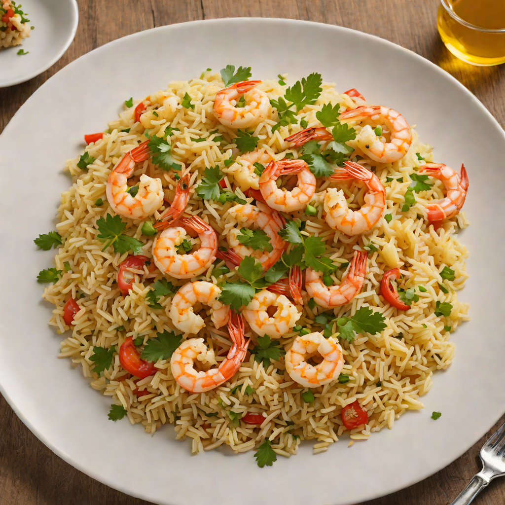 Bom Jesus-Inspired Portuguese Shrimp Rice Pilaf
