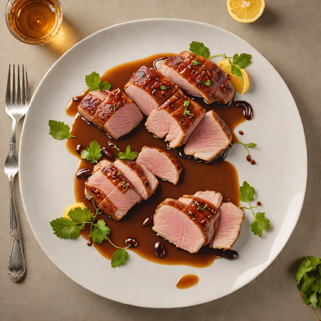 Pan-Seared Duck Breast with Maple-Cider Reduction